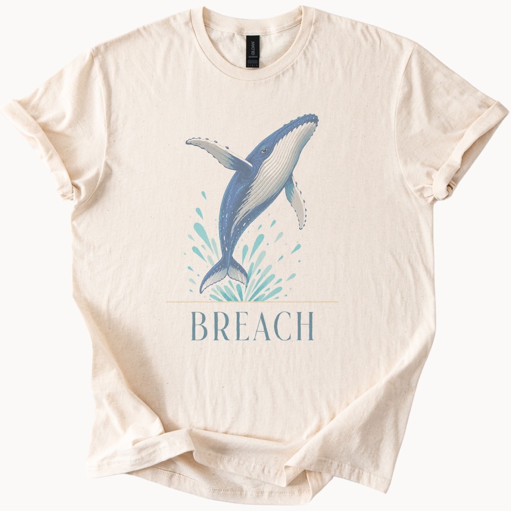 Majestic Whale Graphic Tee Vibrant Ocean Design